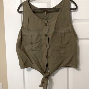Free people olive green size large